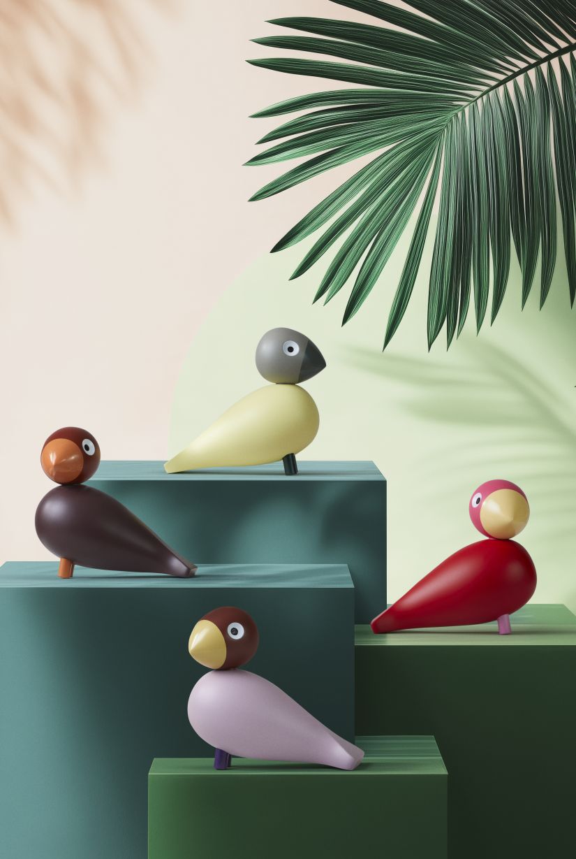 Year Bird Bella 2025 H12.5 cm beige/grau Kay Bojesen