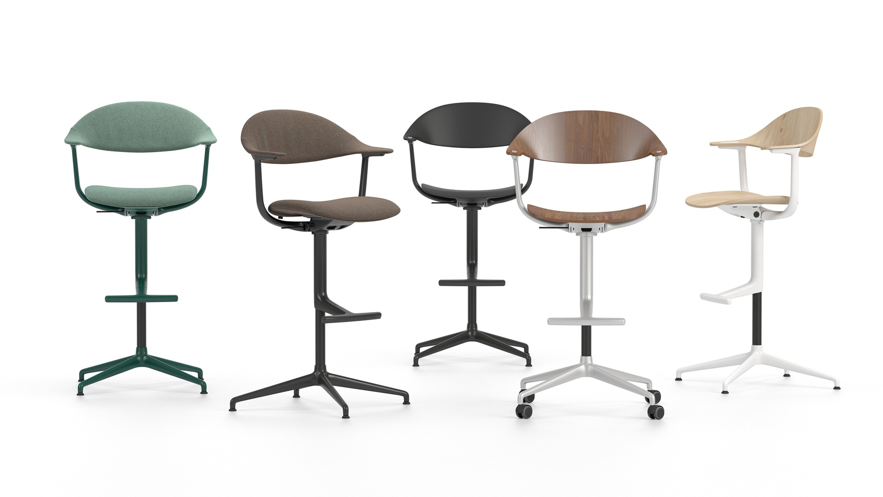 Mynt High Bürodrehstuhl Sitz/Rücken Kunststoff Vitra