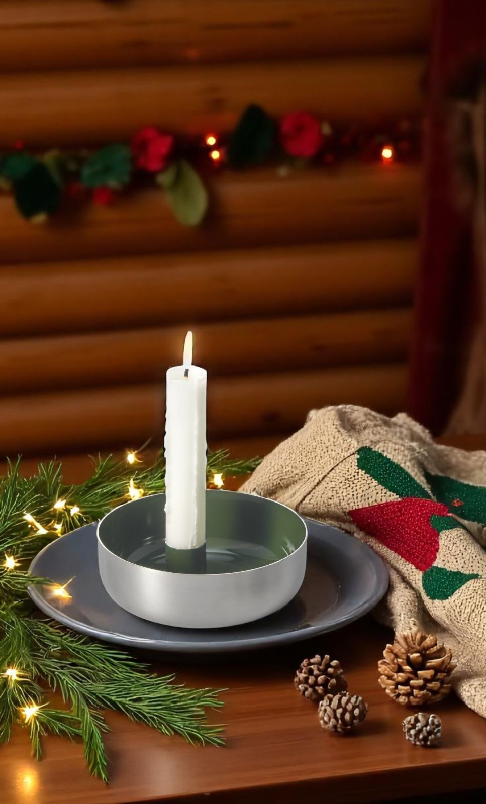 Biel 1er Kerzenschale Stahl Philippi