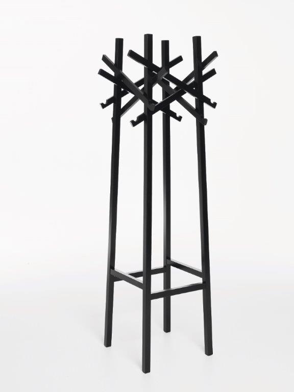 Schwarze Nest Standgarderobe von Karl Andersson, moderne Garderobenständer für Flur und Eingangsbereich.