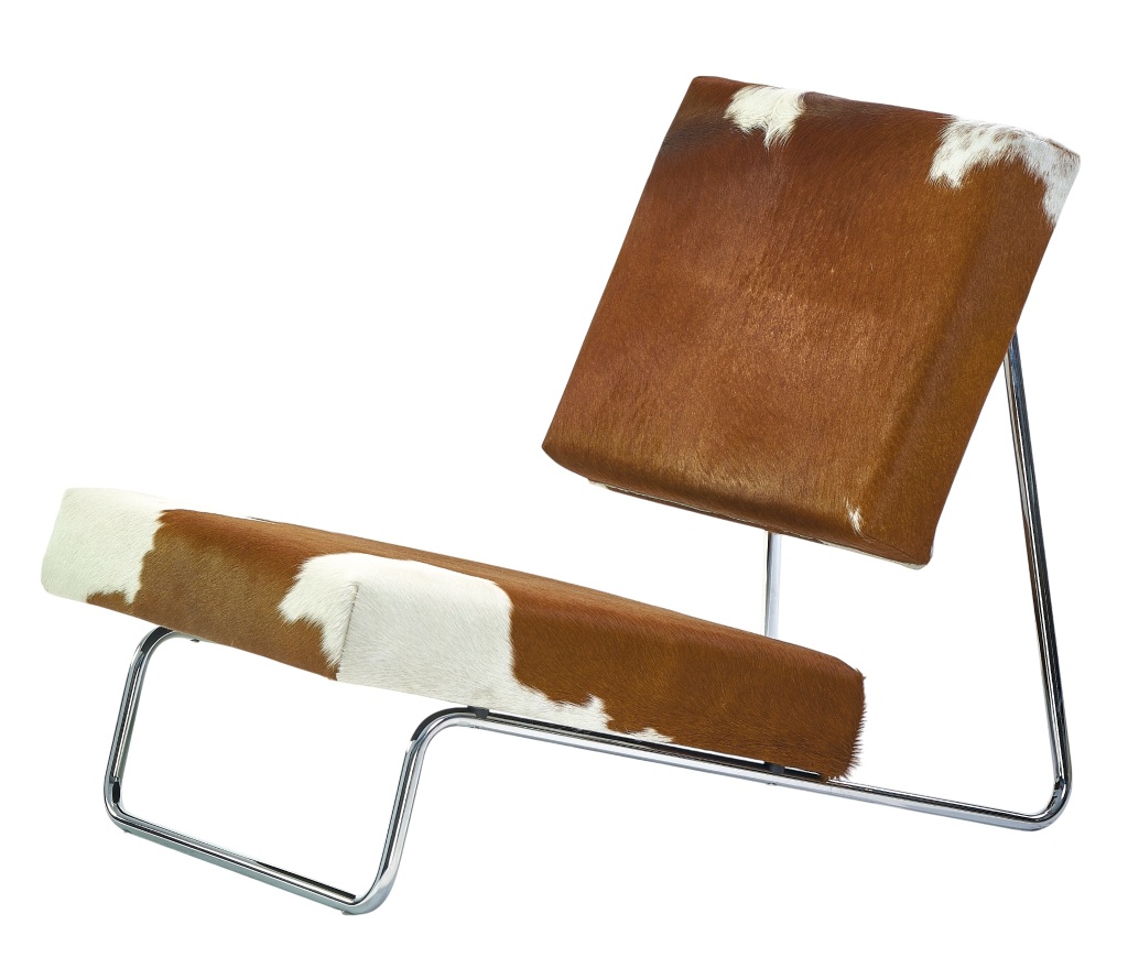 Hirche Lounge Chair Sessel Kuhfell Richard Lampert