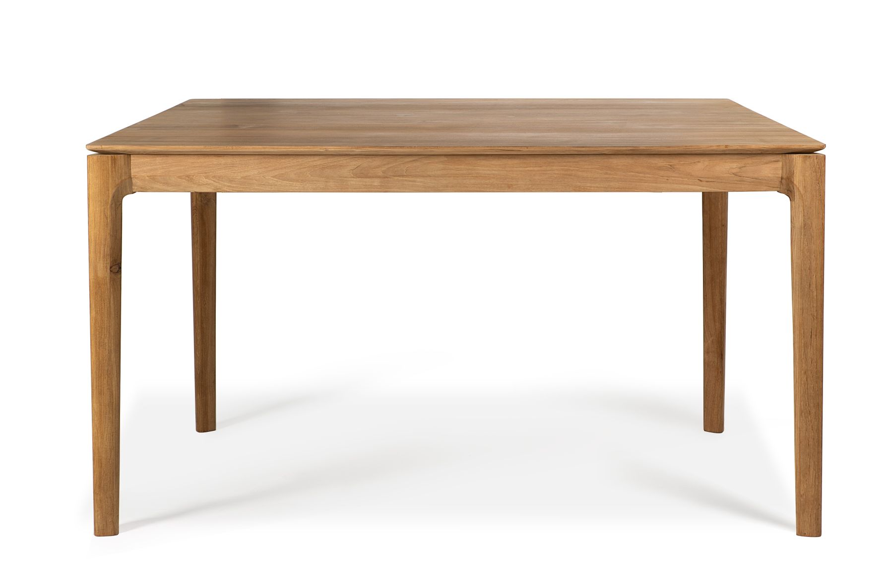 Quadratischer Bok Teak Tisch von Ethnicraft, Esstisch aus massivem Teakholz mit schlichtem Design.