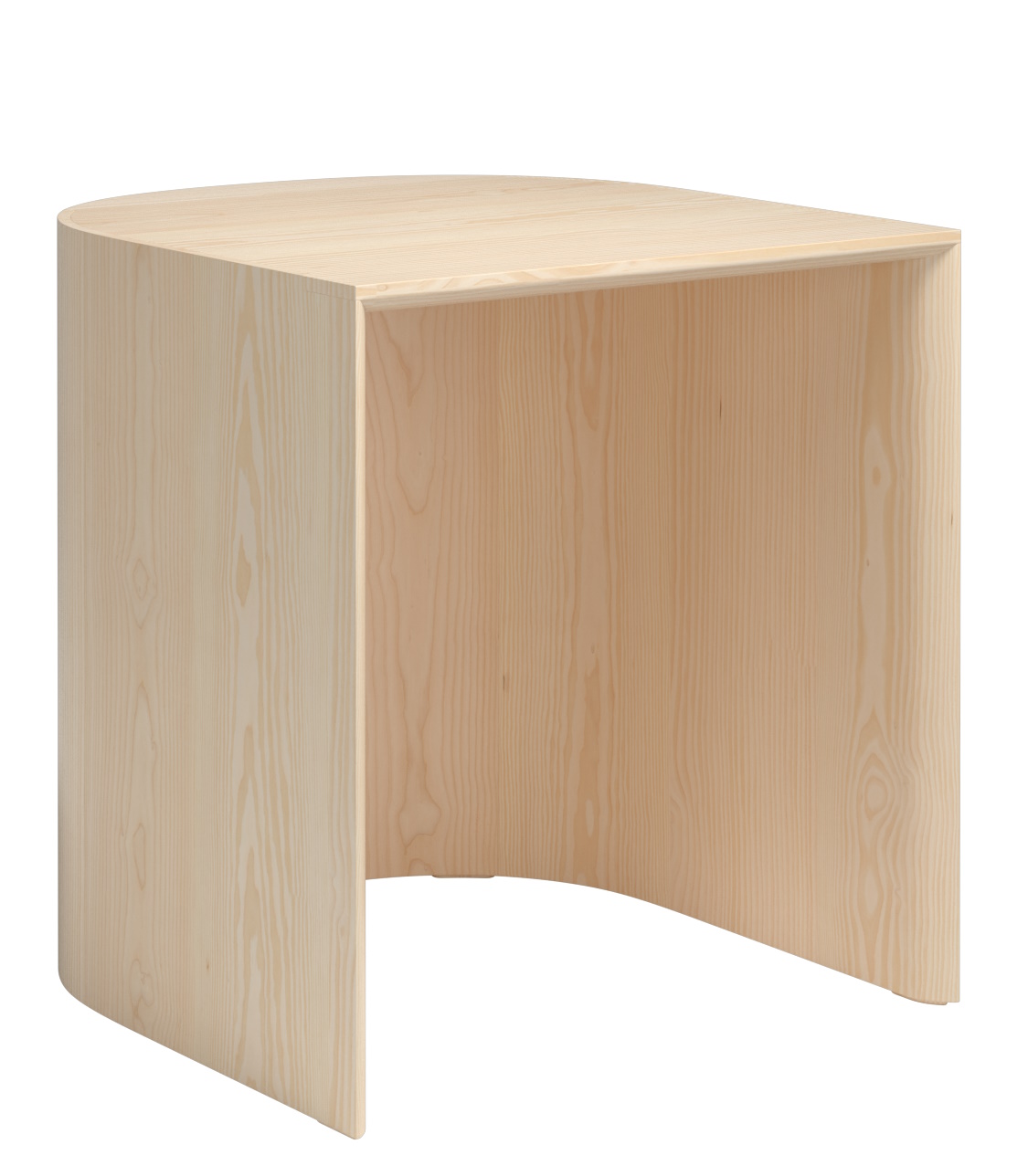 Taburet Hocker von Fritz Hansen aus hellem Holz, minimalistisches Design für Wohnzimmer und Büro.
