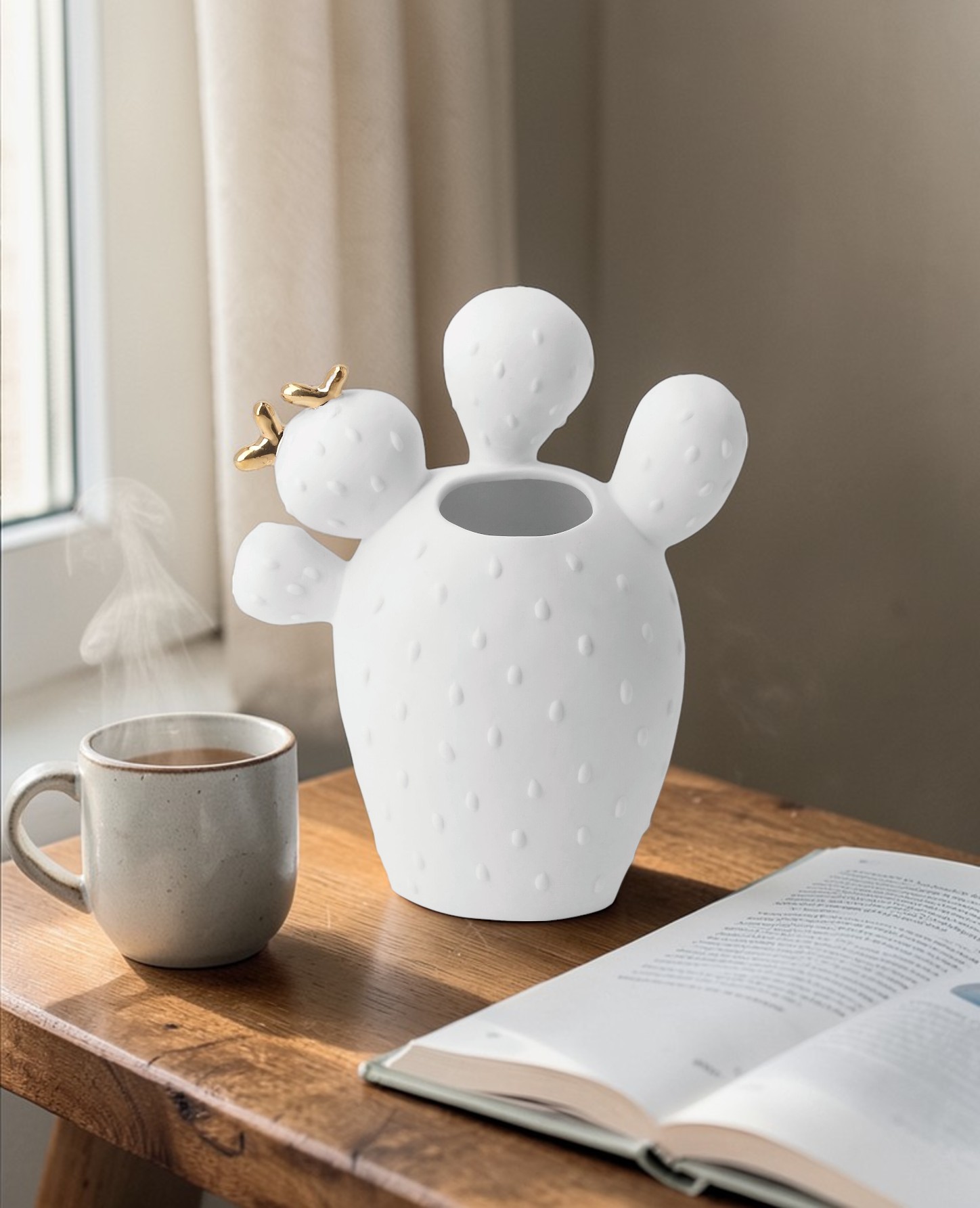 Kakteenvase Feigenkaktus Räder