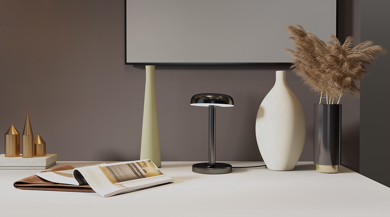 Cabriolette Tischleuchte schwarz Martinelli Luce