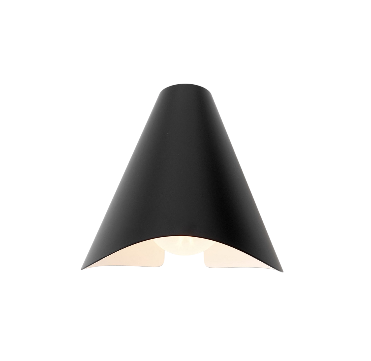 Schwarze Bonnet SC103 Wandleuchte von AndTradition, Kegelform, modernes Design für Innenräume.