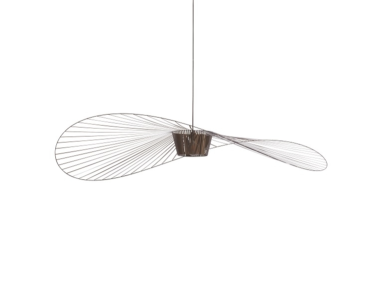 Vertigo Pendelleuchte Groß Bronze von Petite Friture, moderne Hängelampe mit filigranem Design.