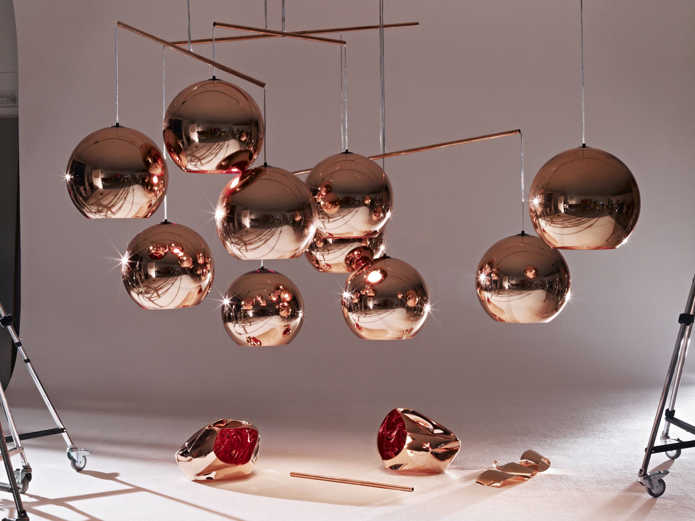 Copper Round LED Pendelleuchte Tom Dixon