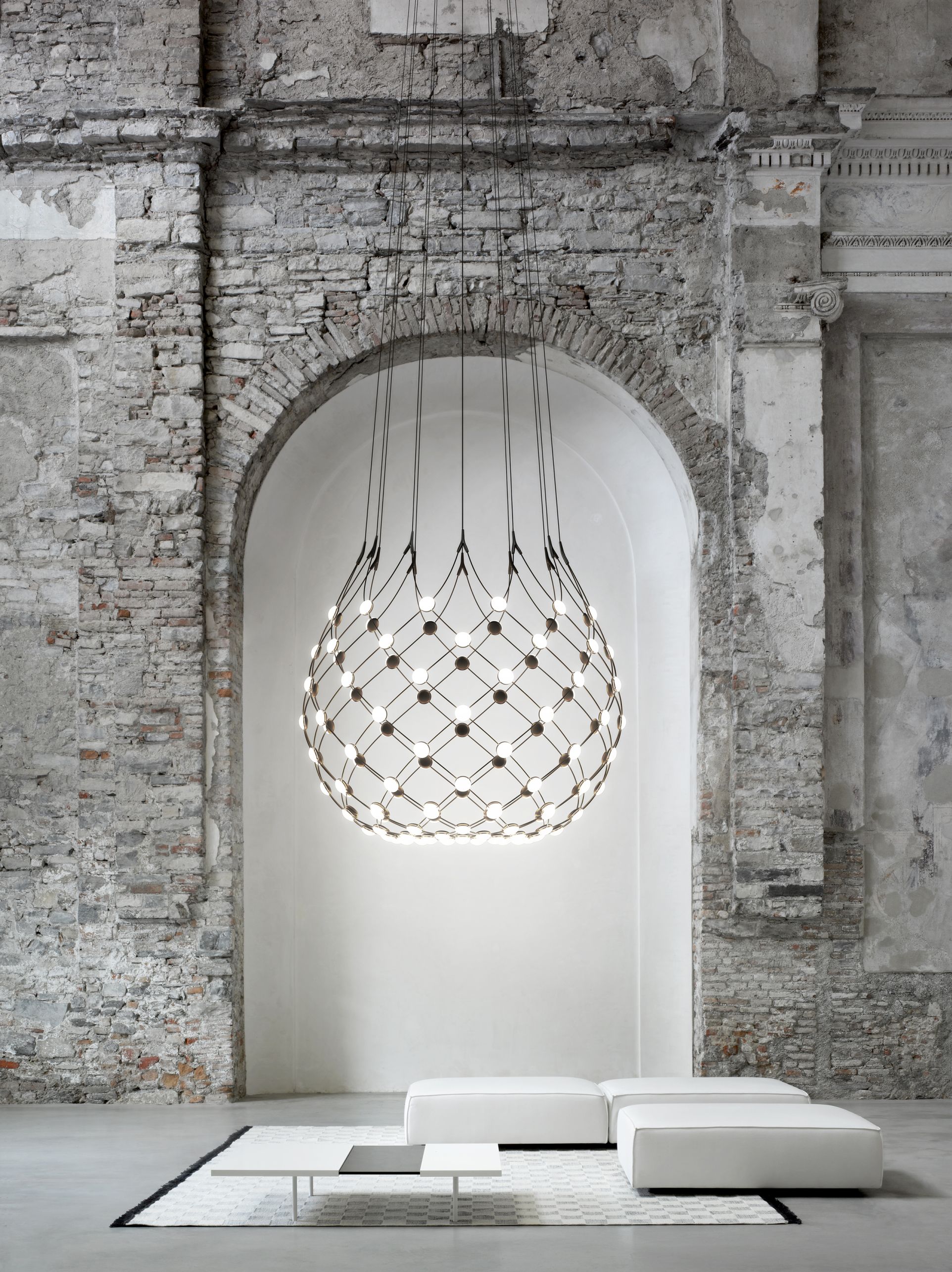 D86 Mesh Deckenleuchte Luceplan