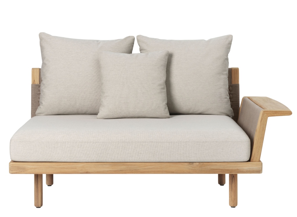 E510 Embrace Sofa Modul von Carl Hansen & Søn für den Outdoor-Bereich mit Armlehne.
