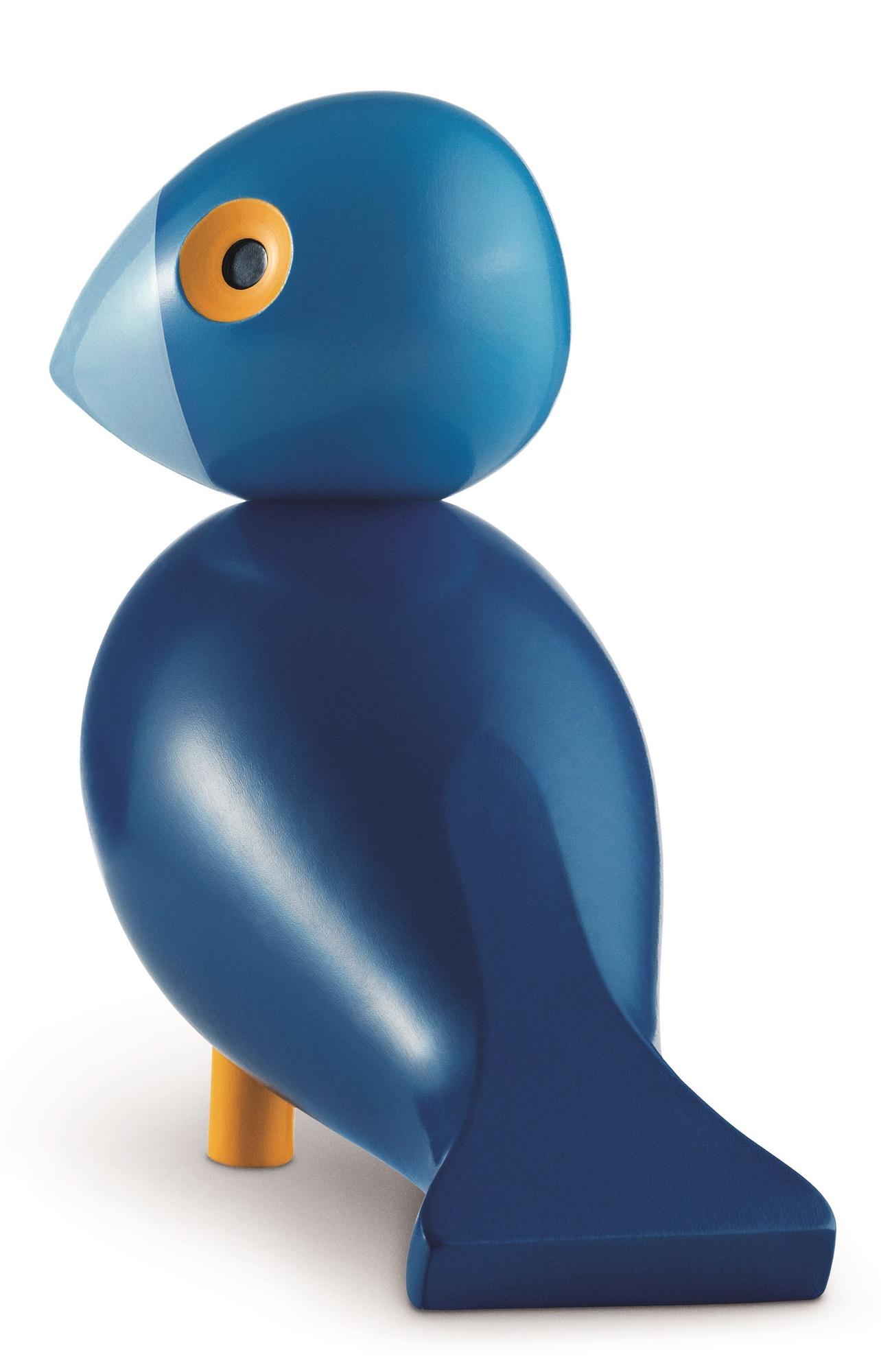 Blauer Songbirds Singvogel von Kay Bojesen, eine dekorative Holzfigur für Kinder und Sammler.