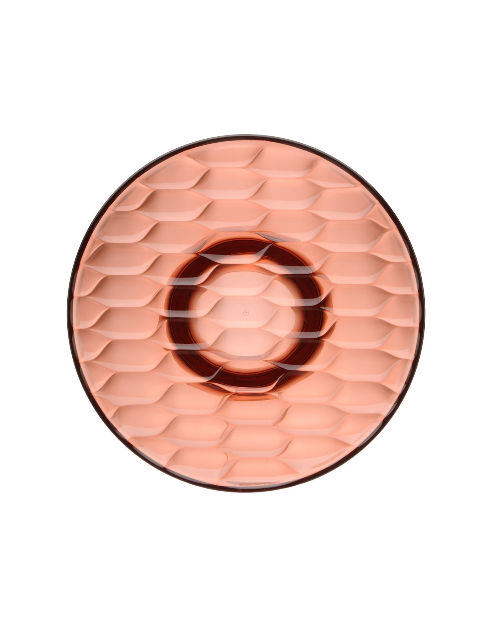 Nahaufnahme des rosafarbenen Kartell Jellies Garderobenhakens mit wellenförmiger Oberfläche und zentralem Haken.