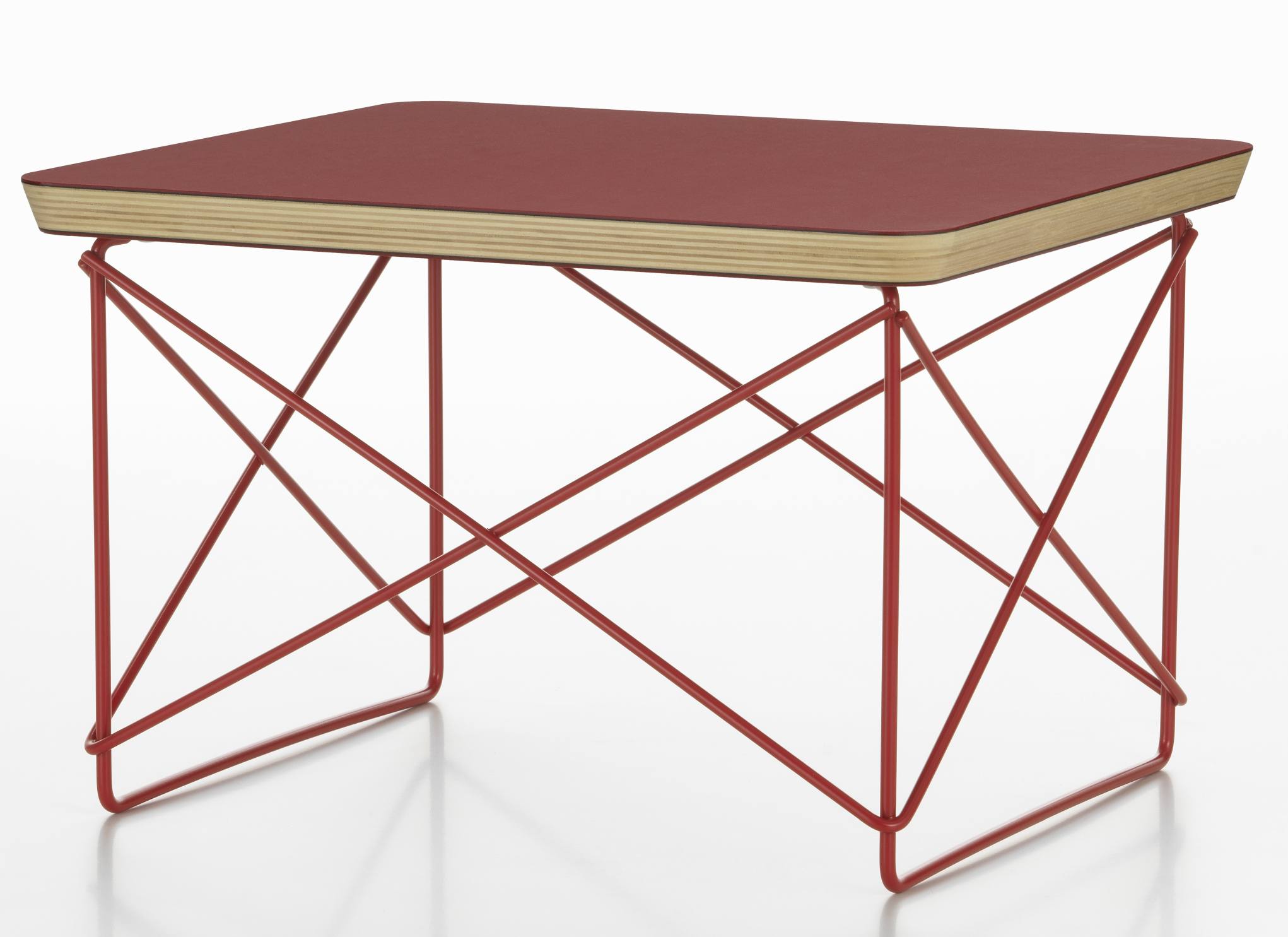 Occasional Table LTR Beistelltisch Linoleum Dark brick Vitra 