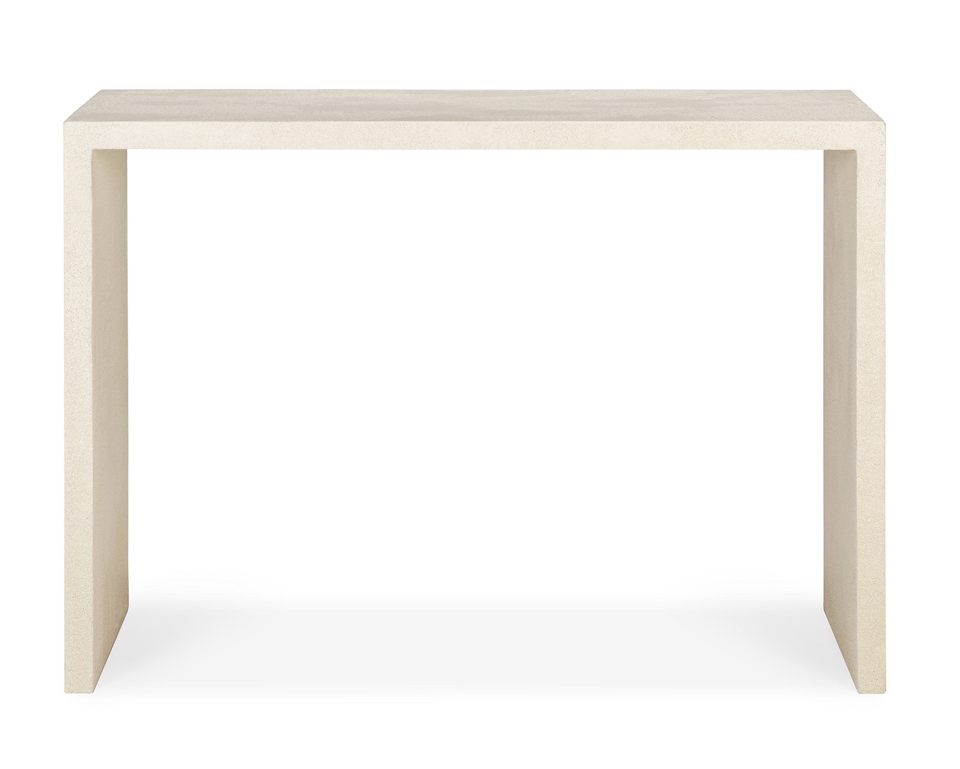 Elements Konsole von Ethnicraft in Off White Microcement, minimalistisches Design für Wohnzimmer und Flur.