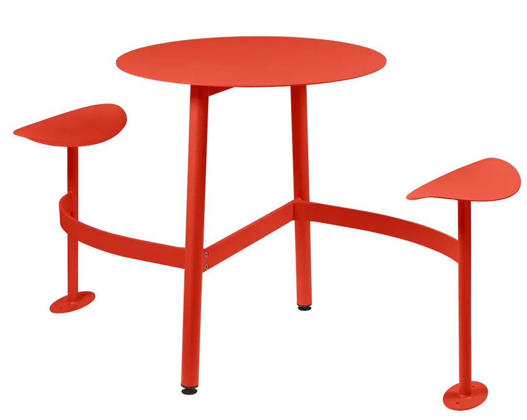 Bolder 2-Sitzer-Tisch mit Sitzflächen Outdoor Fermob