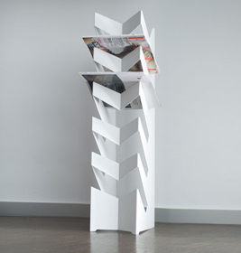 News Boden Zeitungsständer Radius Silber