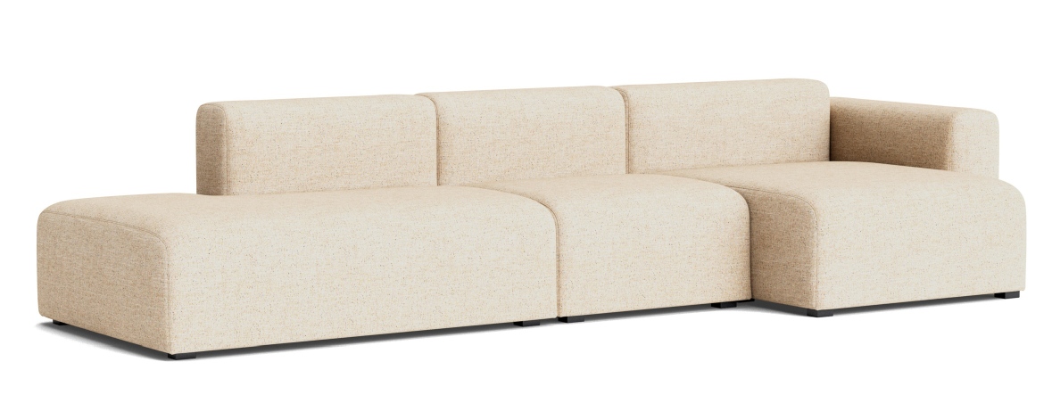 Mags Sofa 3-Sitzer Combination 4 Low Armrest mit Armlehne rechts Hay Stoff Bolgheri LGG60