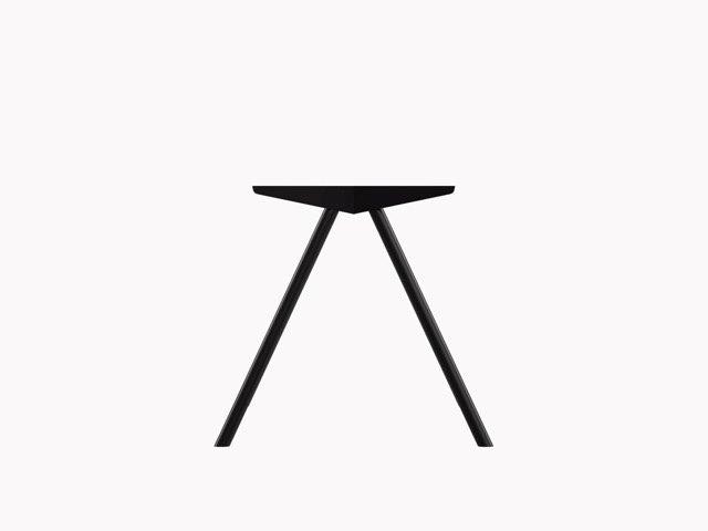 Schwarzes Masa Tischgestell von New Tendency aus Stahl, minimalistisches Design für moderne Tische.