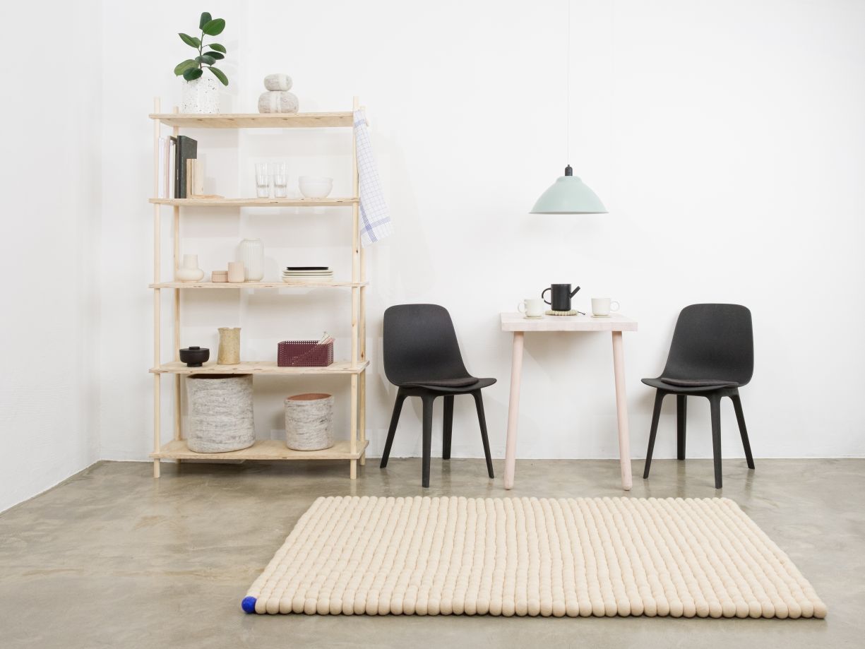 Big One Rechteckig Filzteppich 200 x 300 cm myfelt Beige