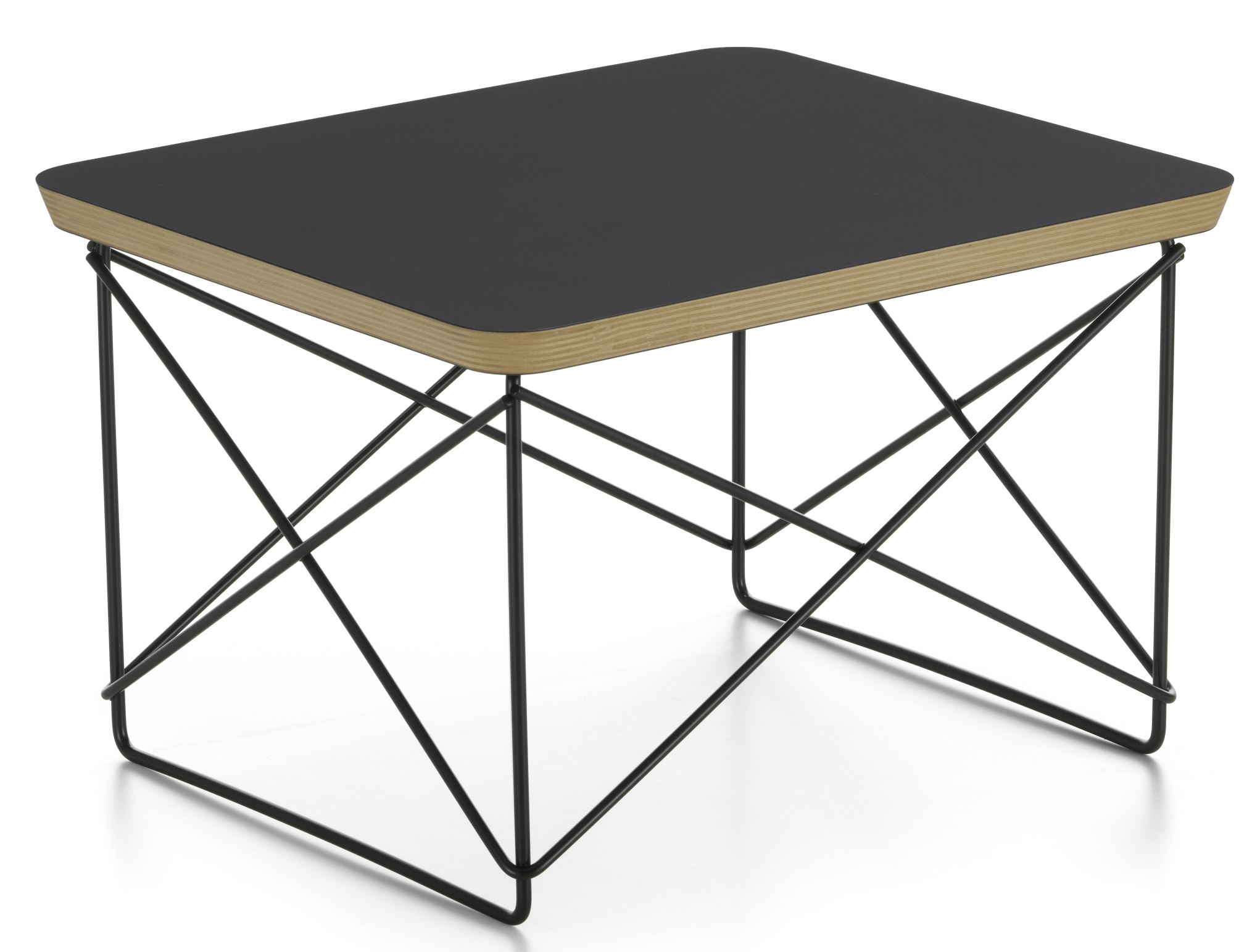Occasional Table LTR Beistelltisch HPL Schwarz Vitra Stahldraht schwarz pulverbeschichtet