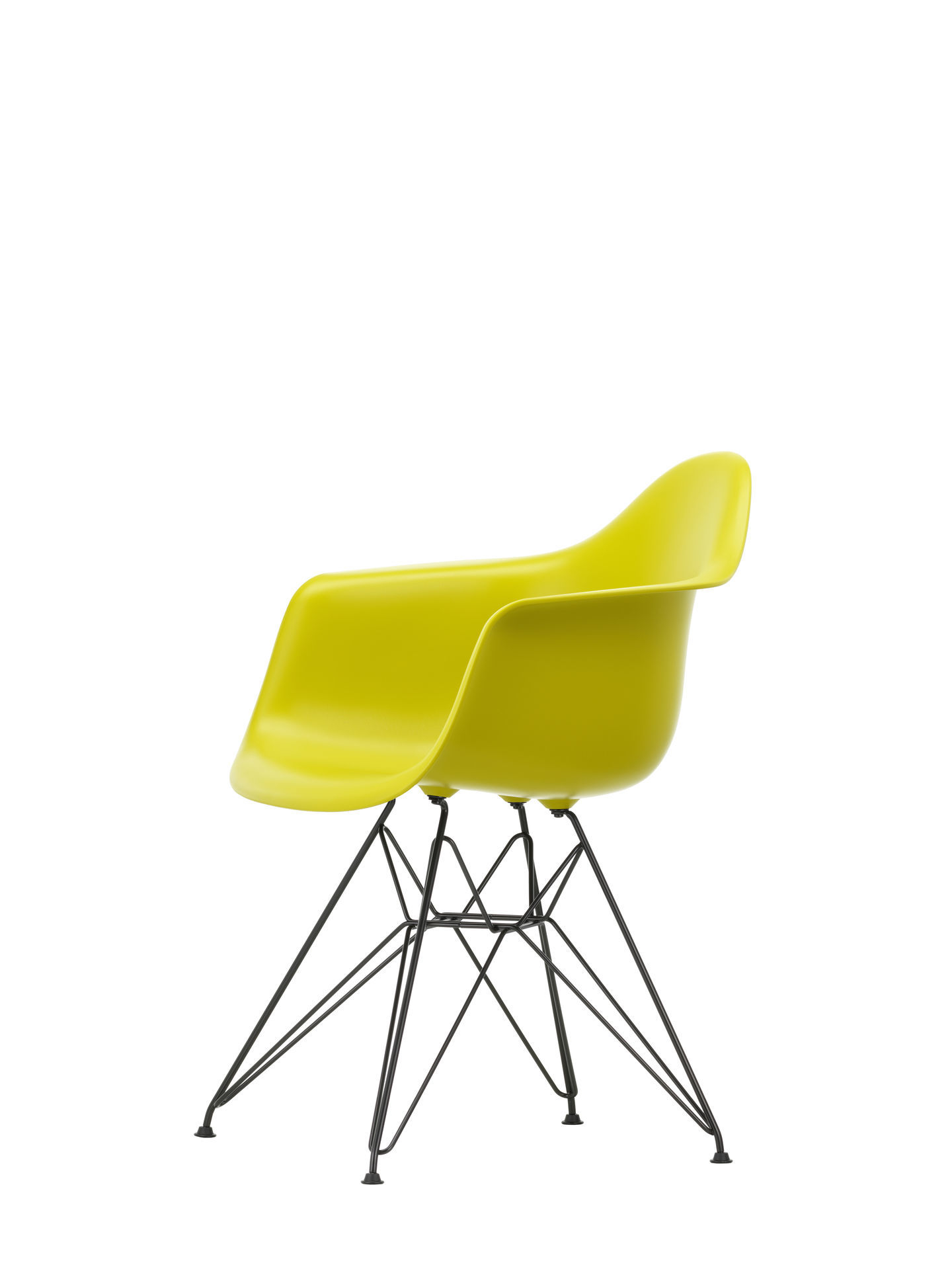 Eames Plastic Arm Chair DAR Stuhl Vitra Schwarz - Weiss
