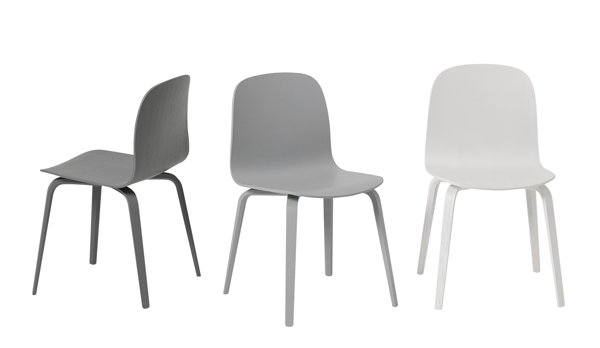 Visu Chair Wood Base Stuhl Muuto