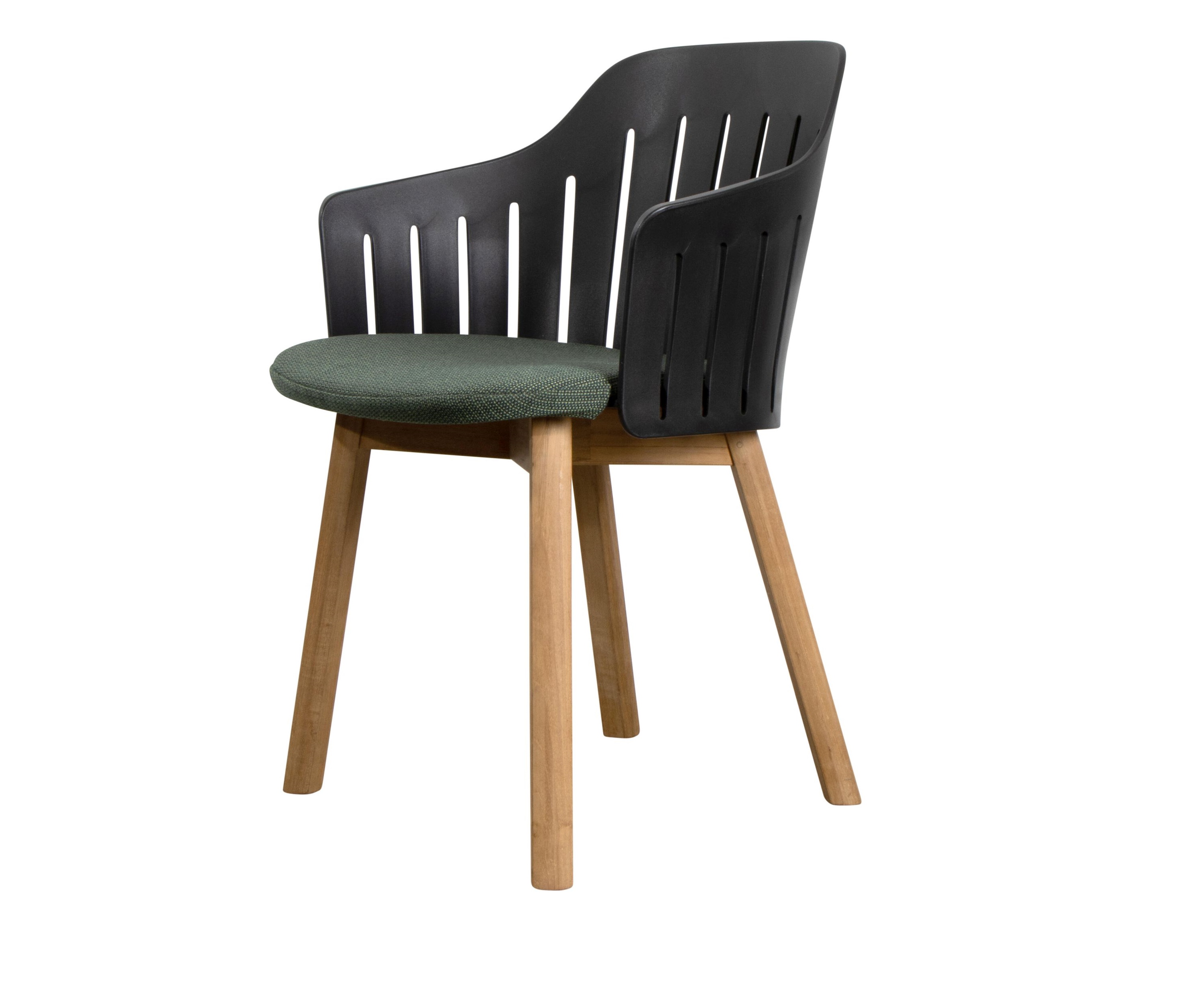 Choice Outdoor Stuhl Teakgestell 4 Beine Schwarz Cane-Line