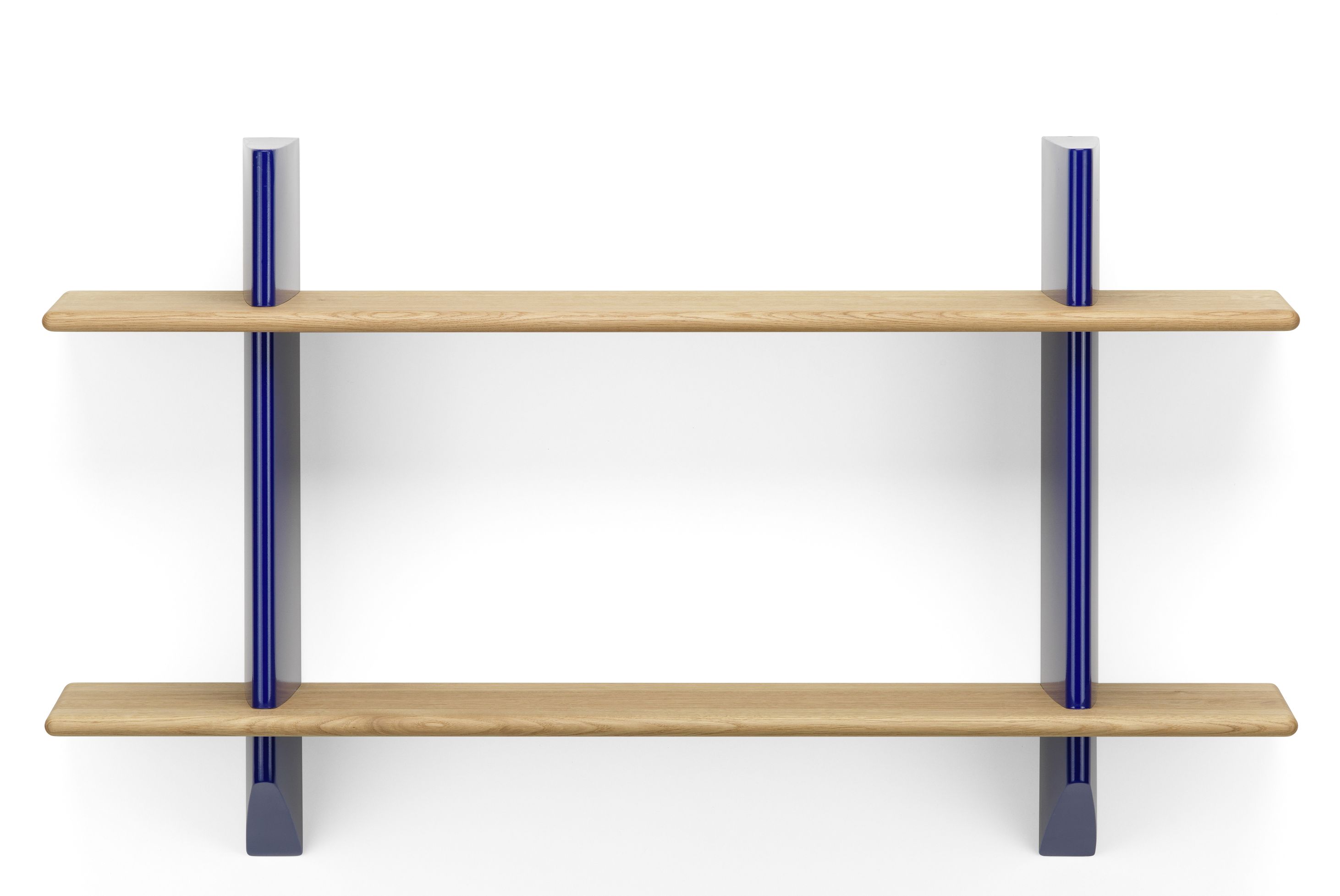 Rayonnage Mural Wandregal Vitra Eiche natur massiv - Beweis Blau Marcoule