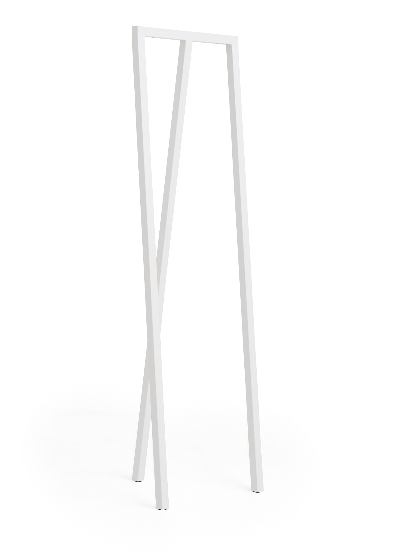 Weißer Loop Stand Hall Kleiderständer von Hay, minimalistisches Design für Garderobe und Flur.