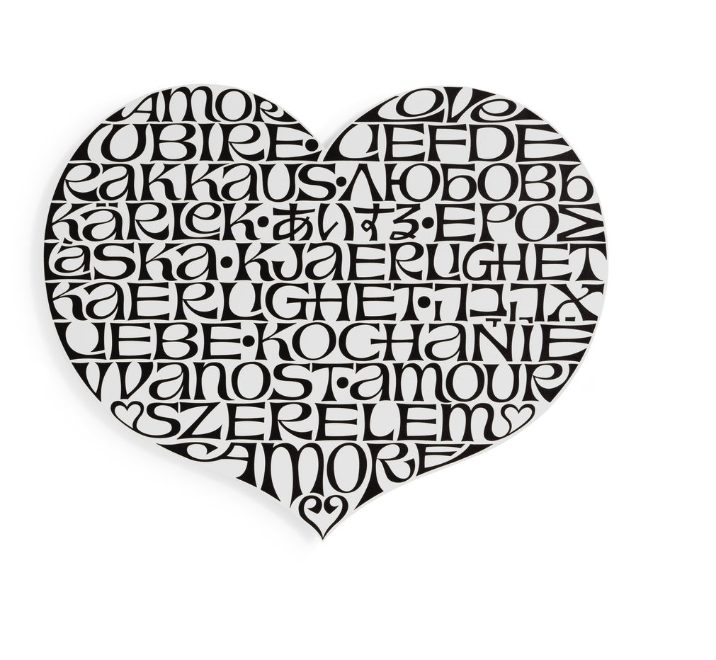 Wandschmuck Relief Wall Vitra Heart | 21509707 International Love VITRA Metal