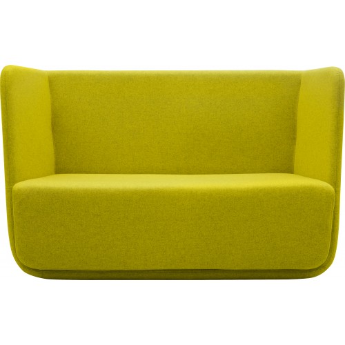 Grünes Basket Sofa Low Softline, modernes Design Sofa für Wohnzimmer und Büro.