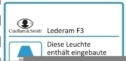 Produktbild: Catellani & Smith Lederam F3 Stehleuchte mit eingebauten Leuchtmitteln. Design Stehlampe für Wohnraum und Büro.