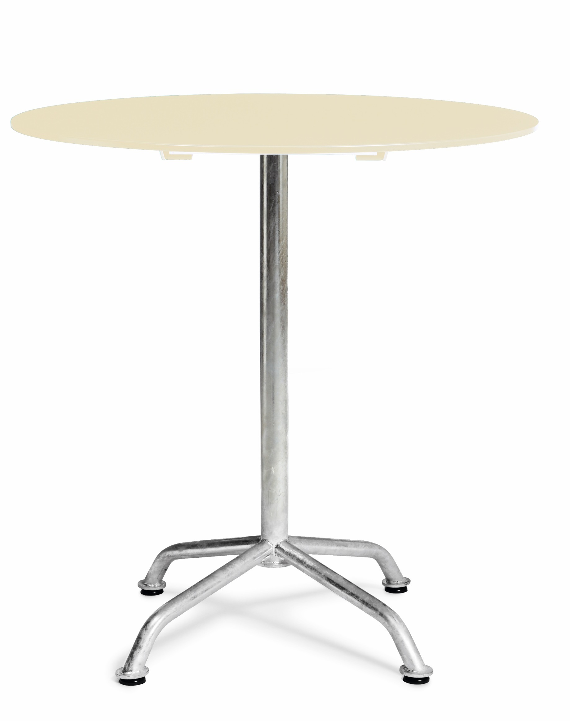 Haefeli Gartentisch Outdoor Ø 60 cm Embru Perlweiß RAL 1013