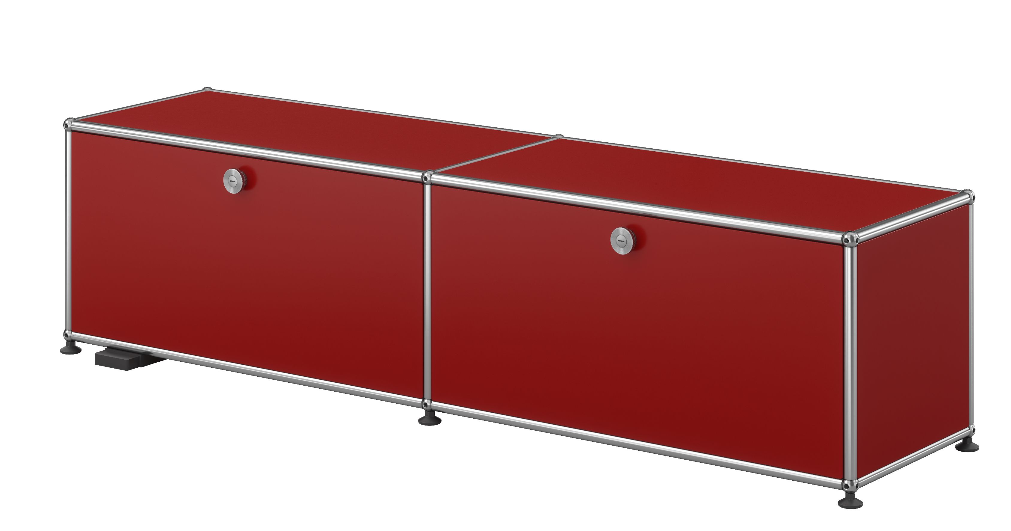 USM Haller TV-/Hi-Fi Lowboard M61 auf Rollen mit 2 Klapptüren QUICK SHIP
