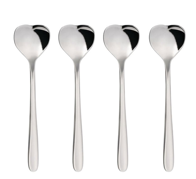 AMMI08Set Moccalöffel Herz Set Alessi 