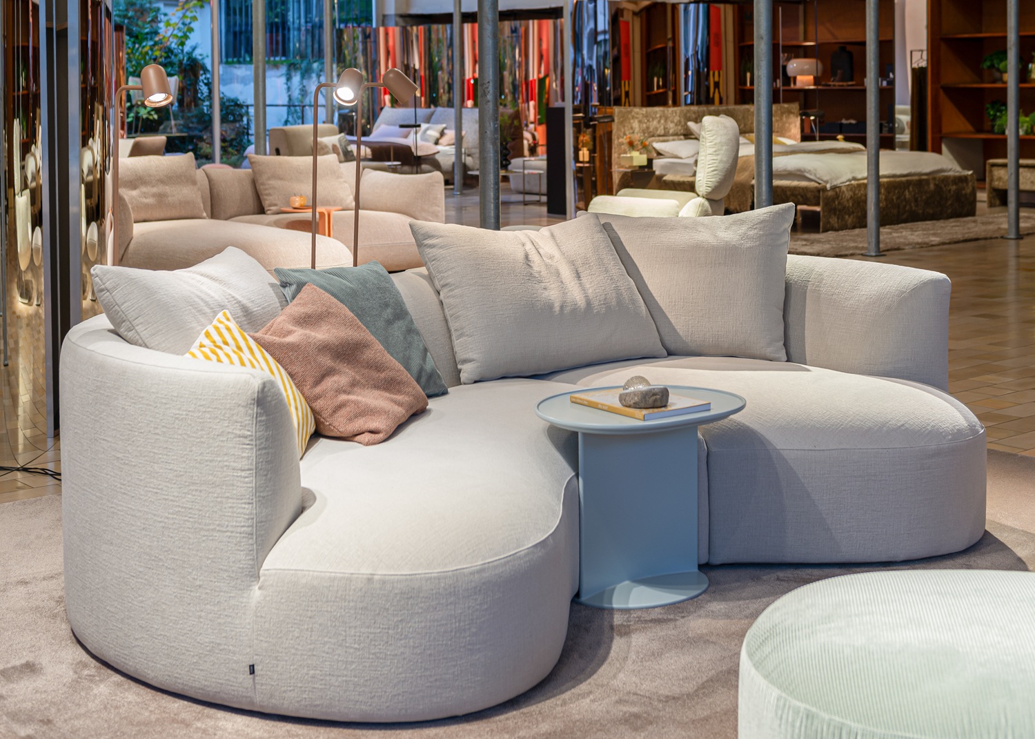 Siwa Sofa klein mit Liege Cor