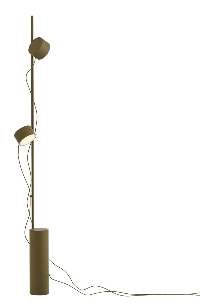 Post Floor Lamp Stehleuchte Muuto Braun-Grün