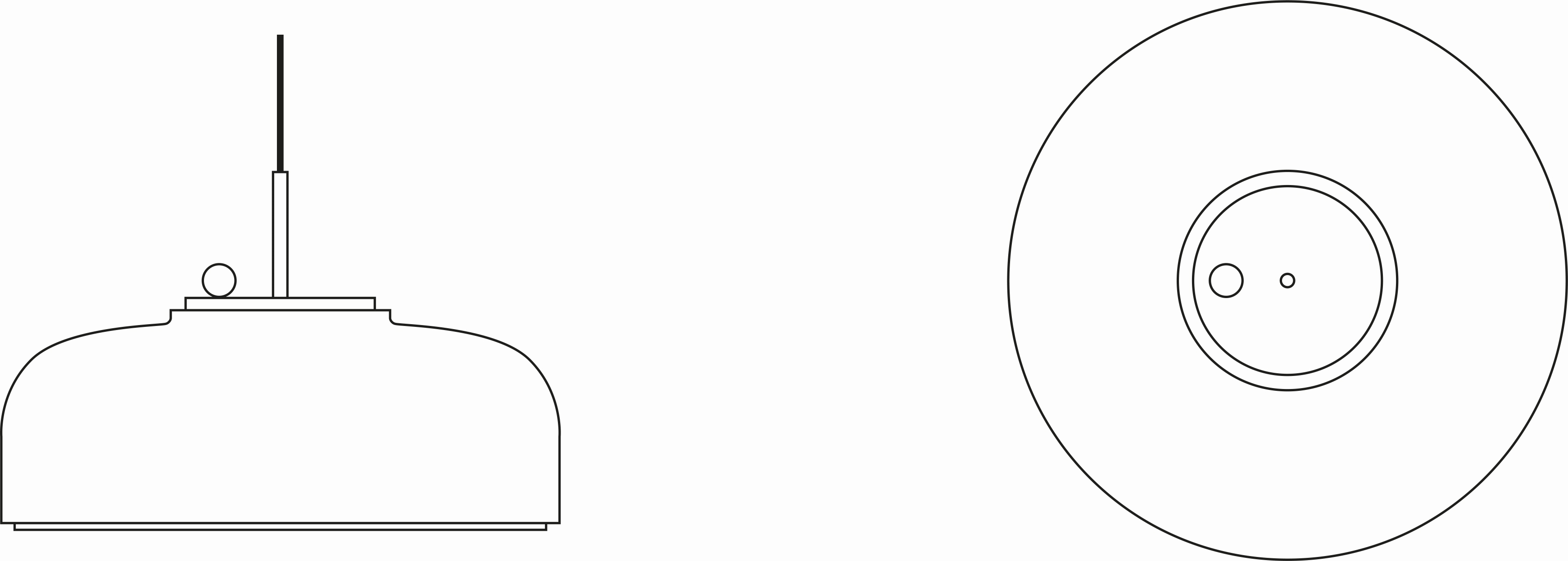 Podgy Pendant Pendelleuchte Please Wait to be Seated Weiß / Weiß Dimmer