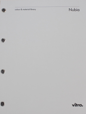 Stoffmusterkarte Nubia von Vitra: Übersicht der Stofffarben und -texturen für Möbel und Inneneinrichtung.