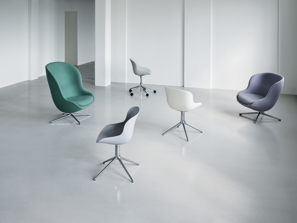 Hyg Lounge Chair Low Swivel Sessel mit Drehgestell Normann Copenhagen