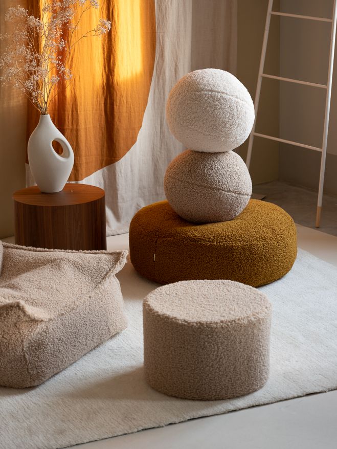 Kinder Ottomann Fußstütze Ahorn Wigiwama