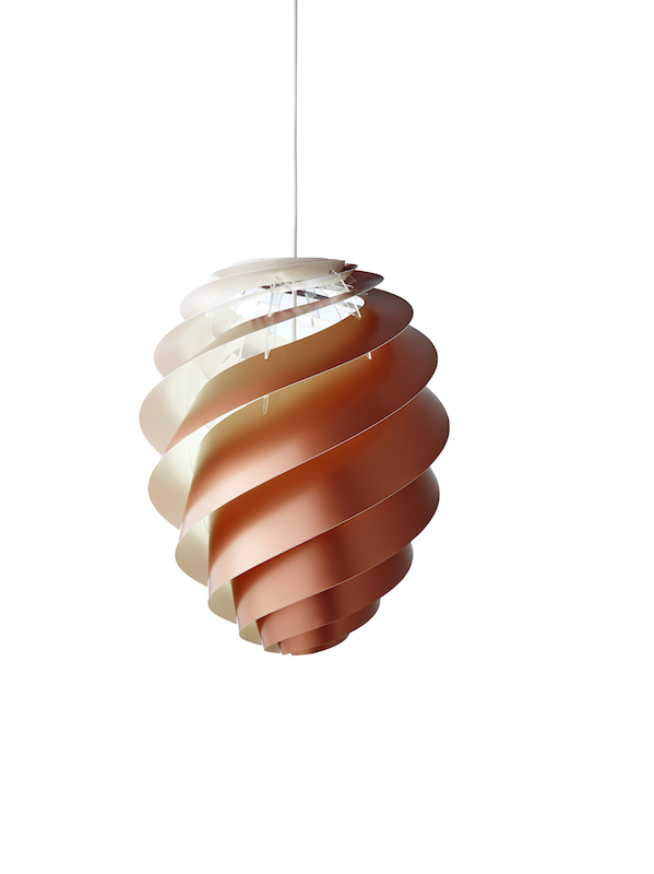 Swirl 2 Pendelleuchte Medium Kupfer Le Klint