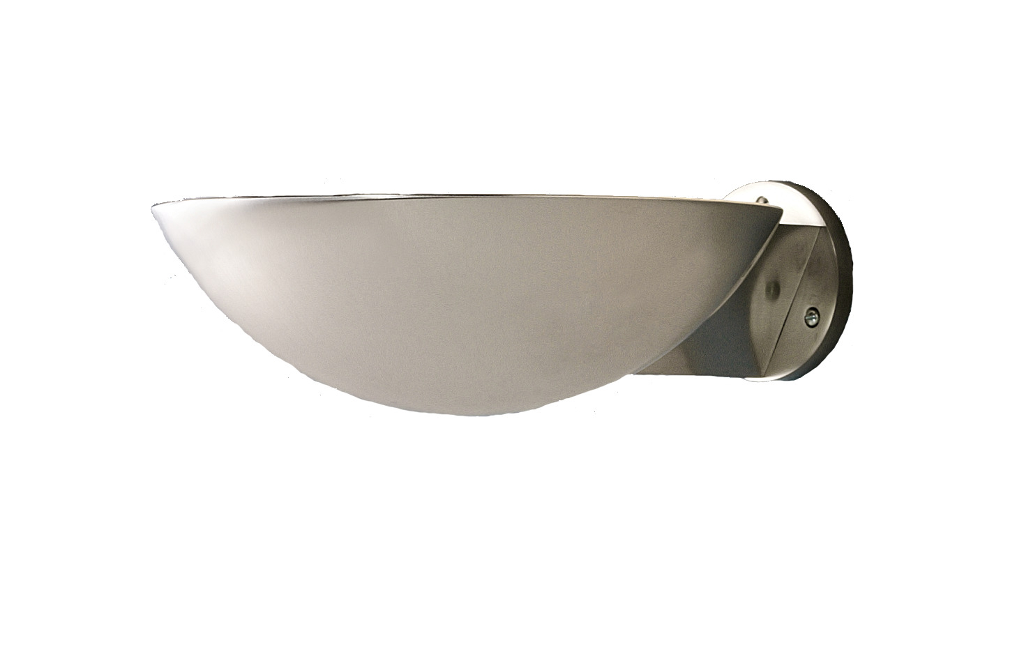 MSW 27 Wandleuchte von Tecnolumen, moderne Innenleuchte aus Metall, halbrunde Form.