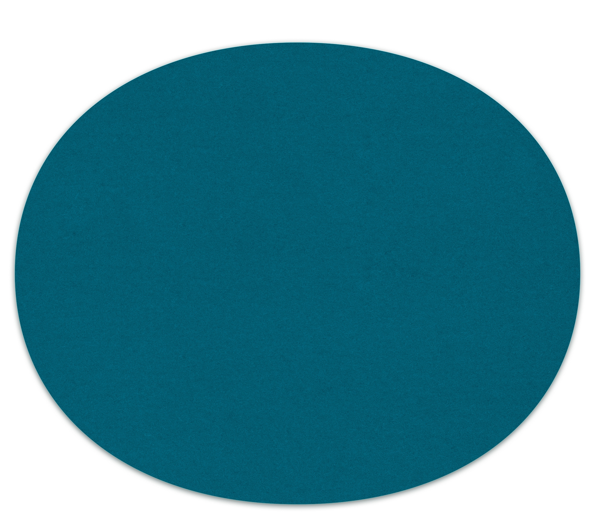 Runde, tiefblaue Filz Sitzauflage für Eames Plastic Chairs von Hey Sign.