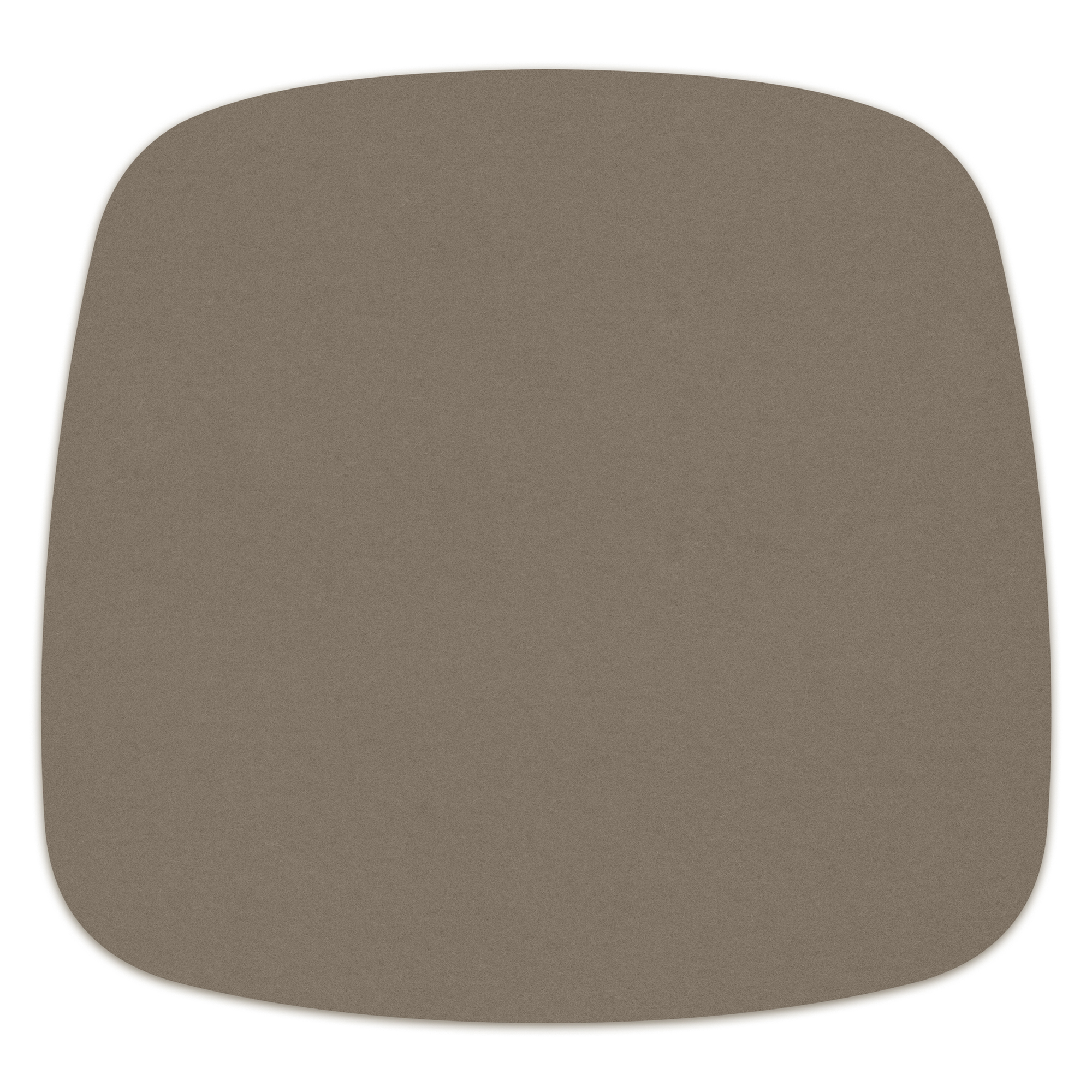 Taupefarbene Filz Sitzauflage von Hey Sign für Eames Plastic Arm Chairs.