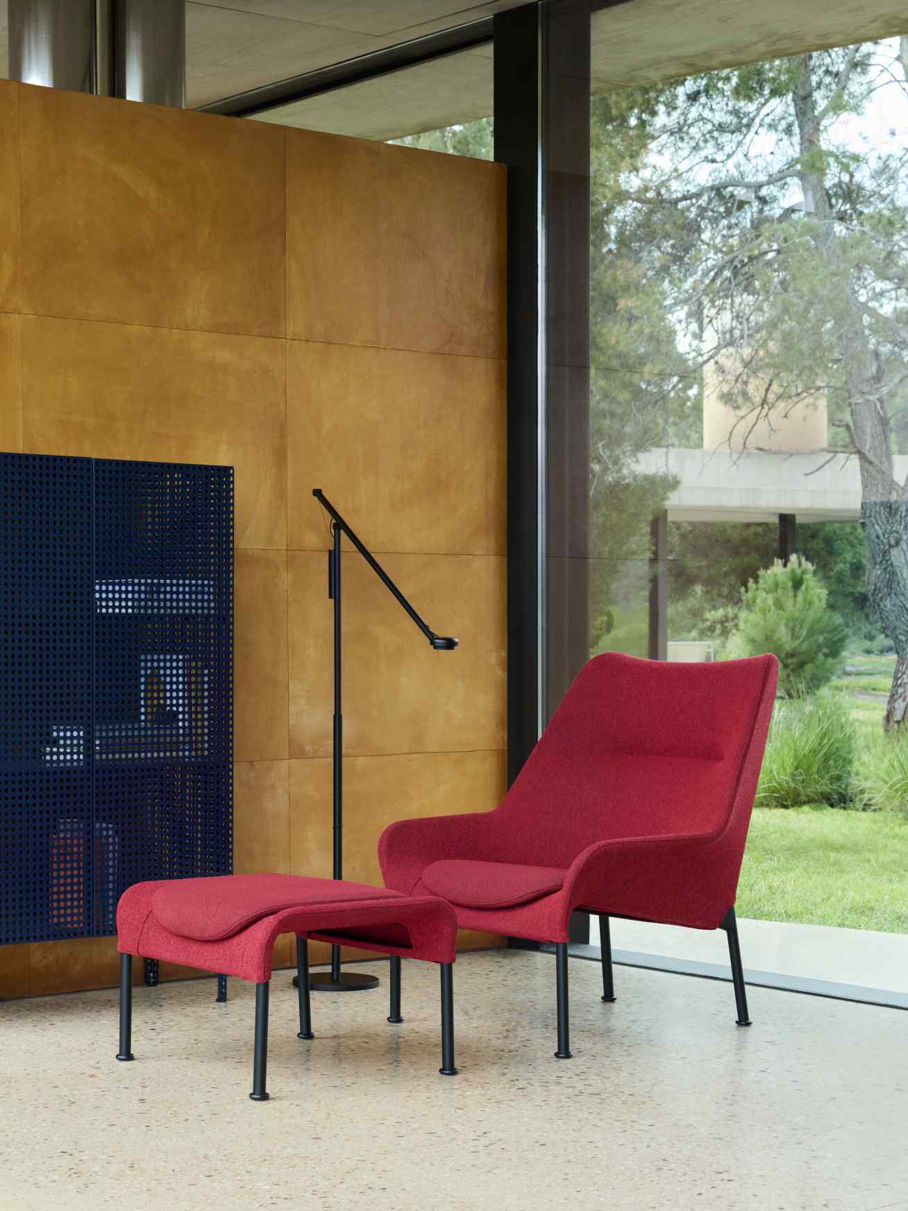 Perforated Cabinat Floor Large Sideboard Hay