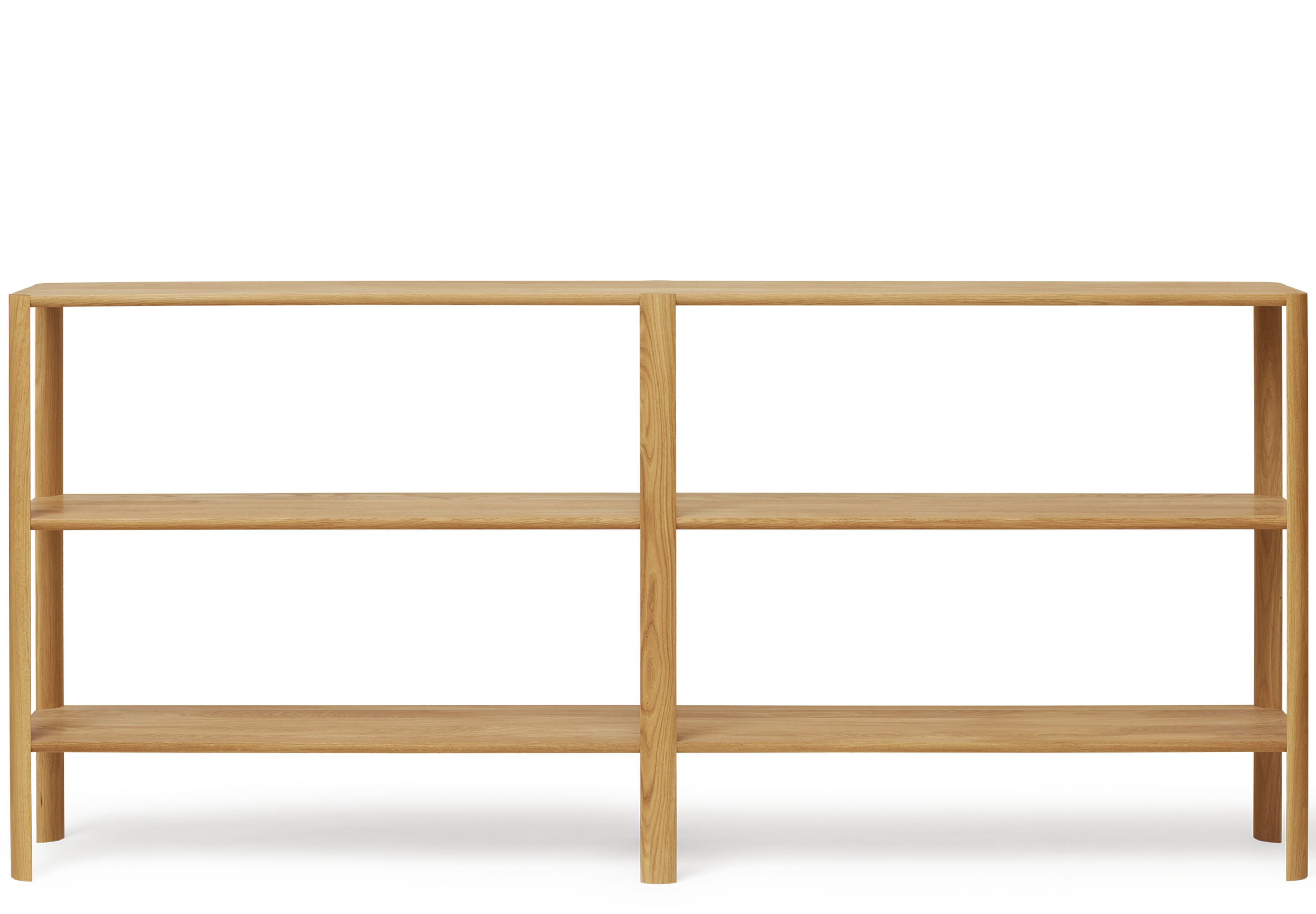 Leaf Regal 2x3 von Form & Refine aus geöltem Eichenholz, modernes skandinavisches Design.