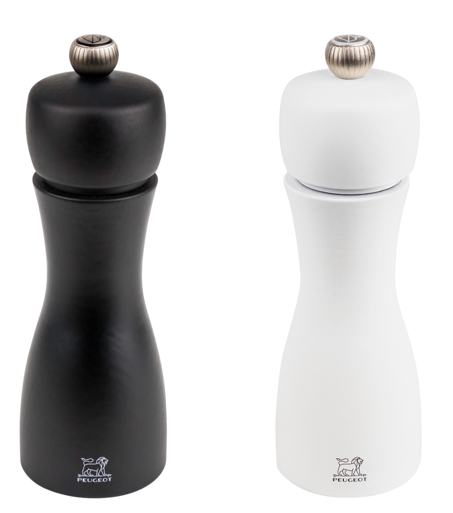 Duo Tahiti Weiß und Schwarz Duo Salz- und Pfeffermühle Peugeot