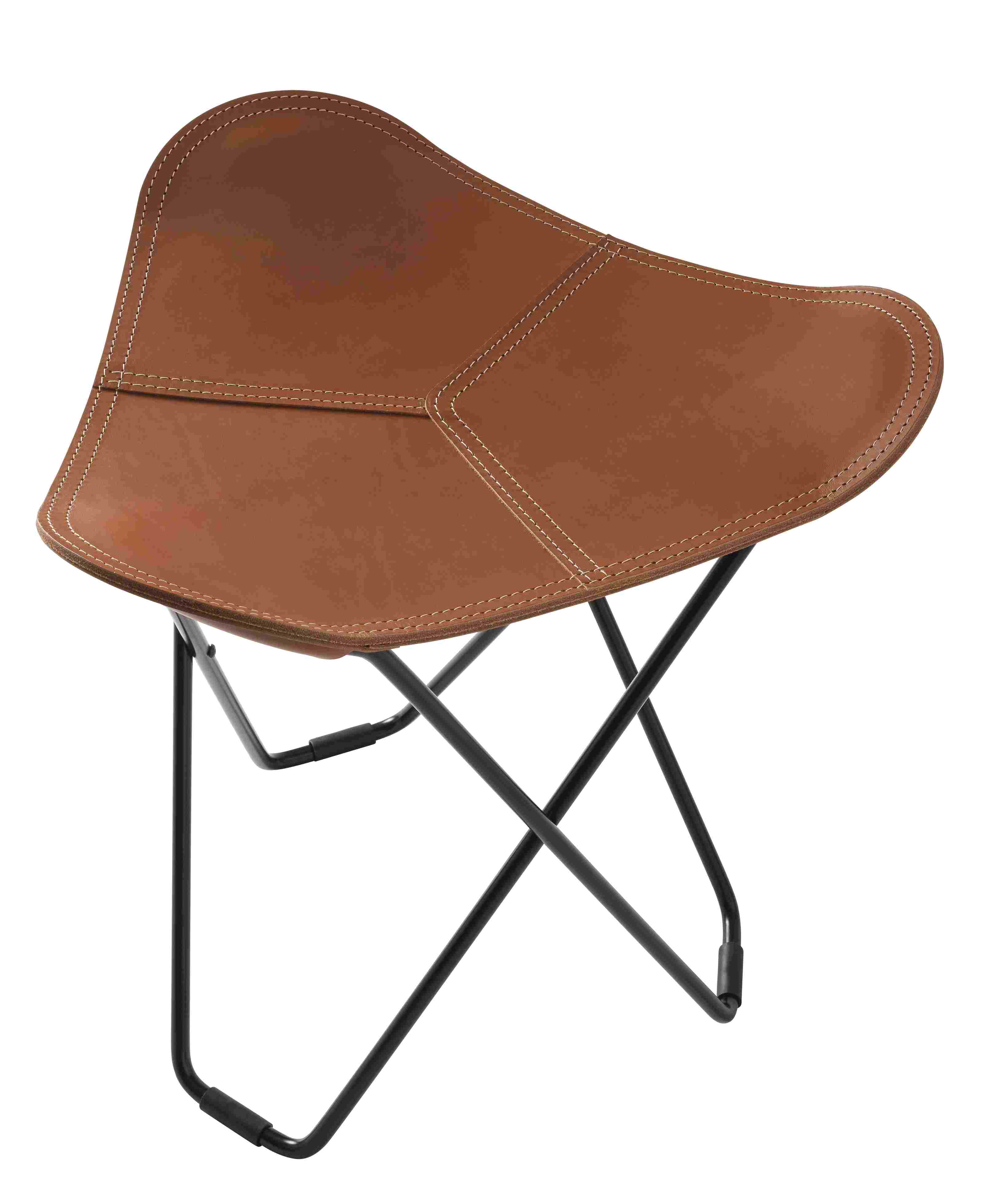 Pampa Flying Goose Hocker Cuero Schwarz - Leder Polo