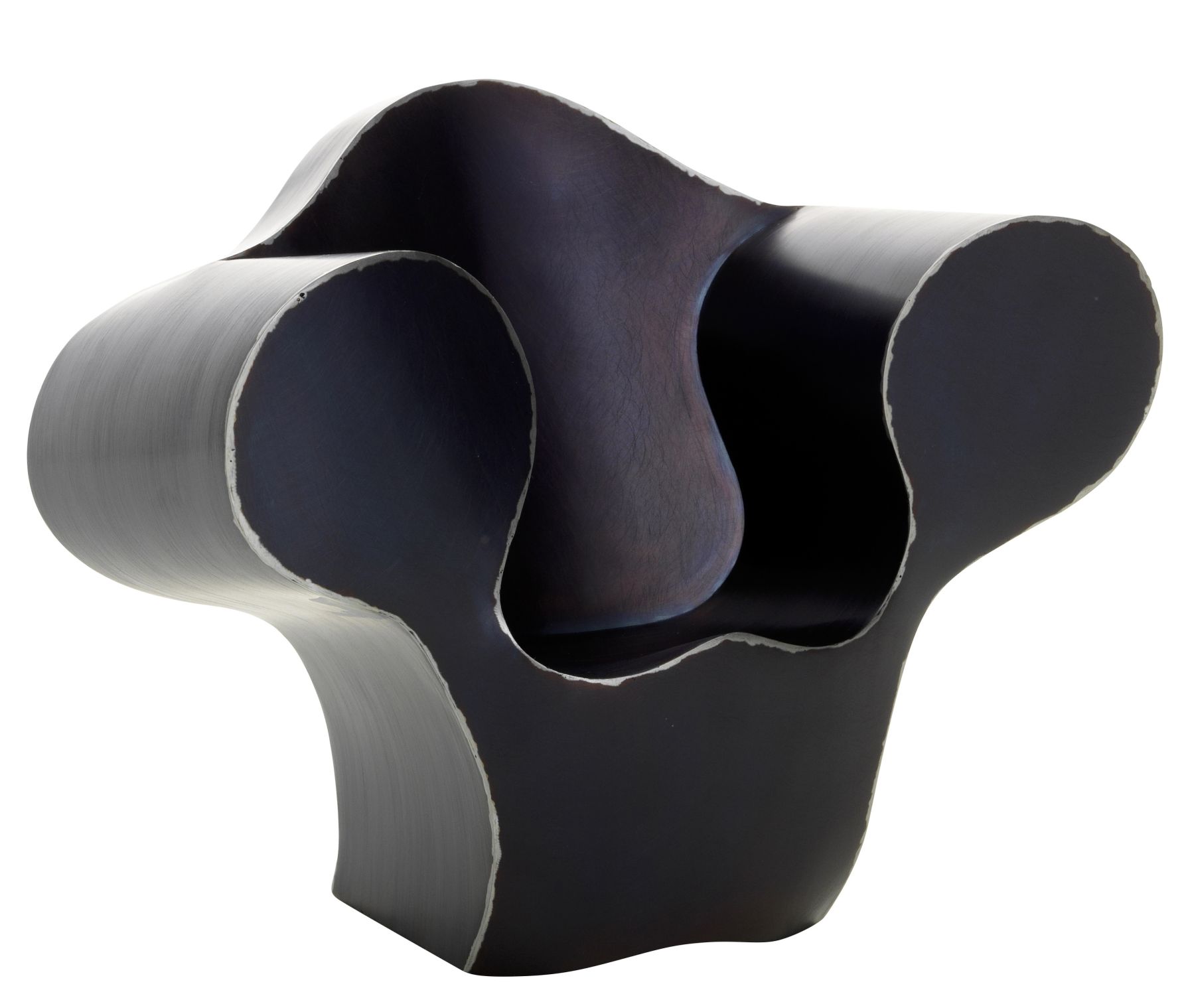 Schwarzer "Big Easy" Miniatur Sessel von Vitra, modernes Designmöbel für Wohnzimmer und Büro.